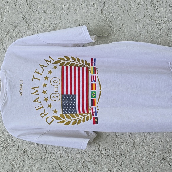 Vintage Nike Olympics NBA Basketball Dream Team Gold Medal T-Shirt Size Large - Picture 1 of 14